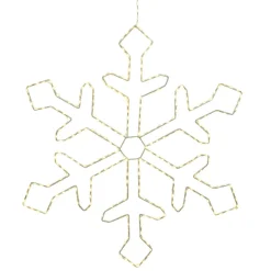 220 LED Warm White Metal Frame Snowflake<Lumineo Sale
