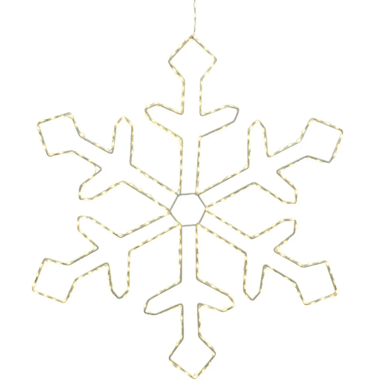 220 LED Warm White Metal Frame Snowflake<Lumineo Sale