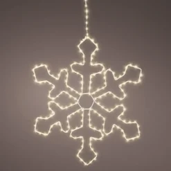 220 LED Warm White Metal Frame Snowflake<Lumineo Sale