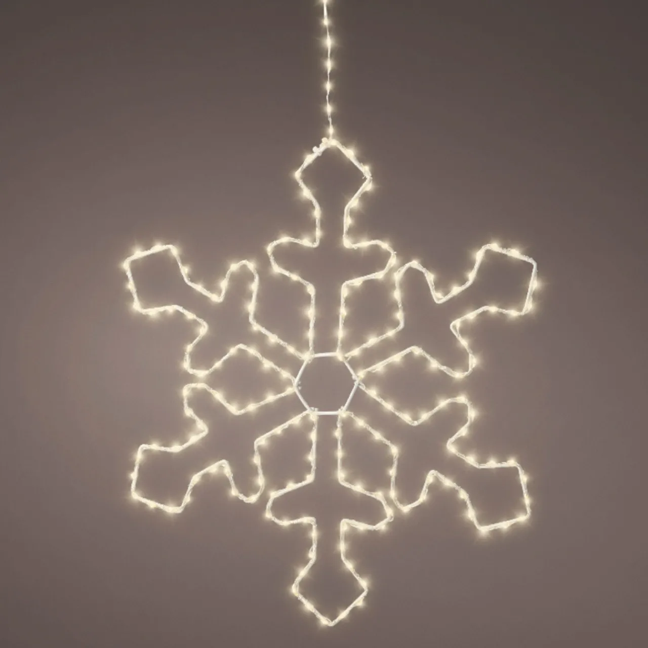 220 LED Warm White Metal Frame Snowflake<Lumineo Sale