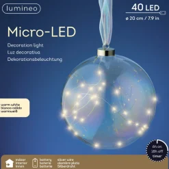 40 Micro-LED Warm White Iris Hanging Decoration Light<Lumineo Sale
