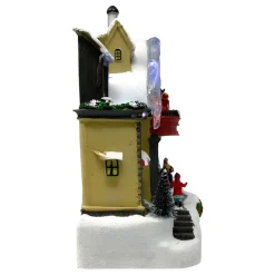 Animated Christmas House with Santa - 12”x9” Scene<Lumineo Best