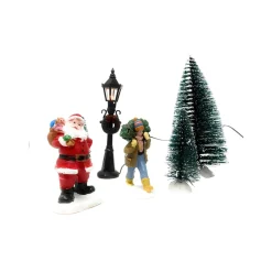 Complete Christmas Village Accessory Set - 14 Pieces<Lumineo New