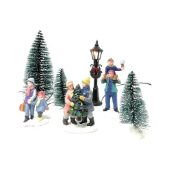 Complete Christmas Village Accessory Set - 14 Pieces<Lumineo New