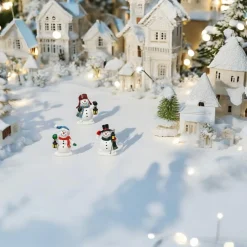 Village Snowmen Set of 3 Figurines<Lumineo Outlet