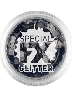 Make-Up FX, Black, Confetti Glitter, 2g, Loose< Sale