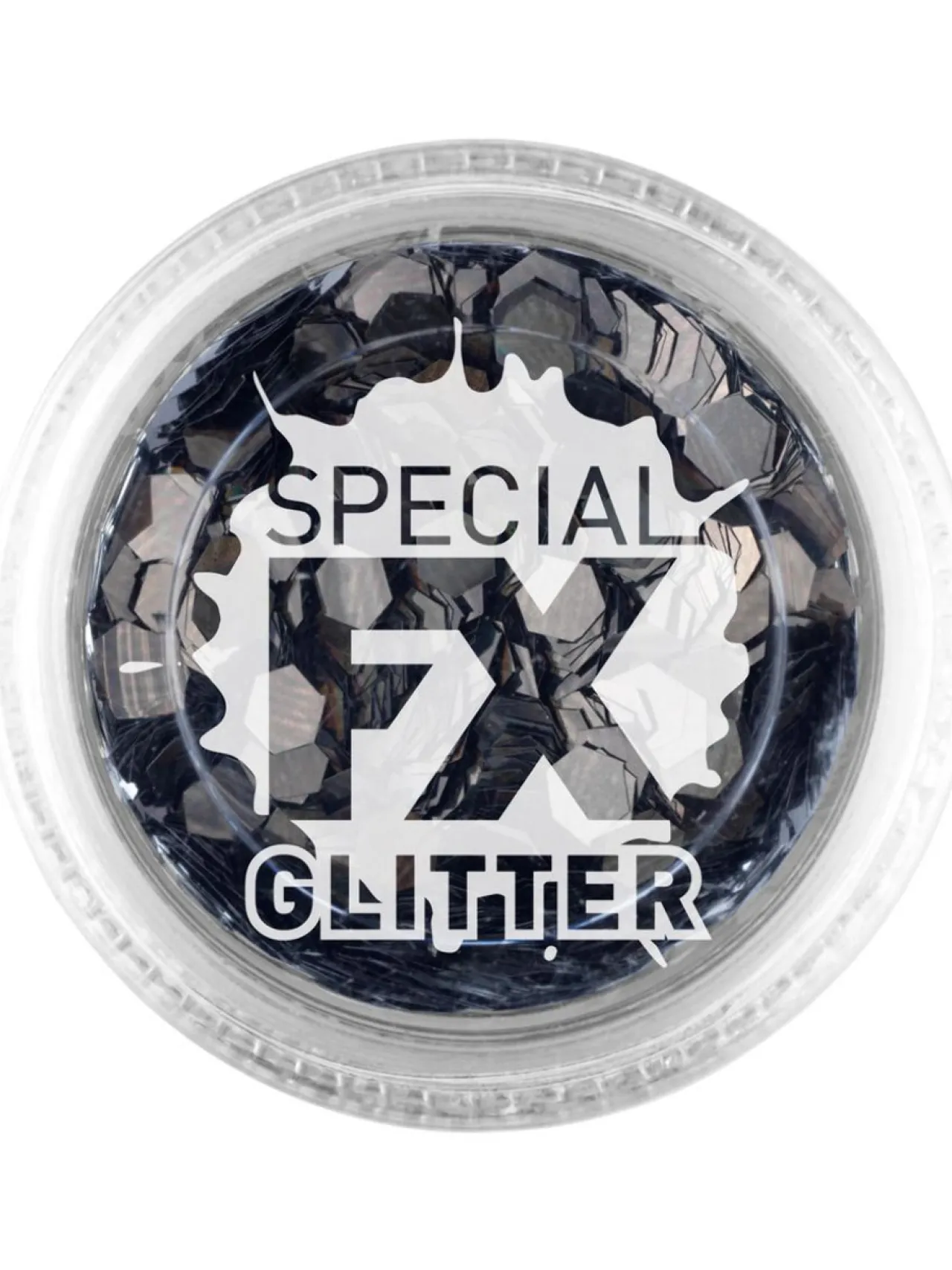Make-Up FX, Black, Confetti Glitter, 2g, Loose< Sale