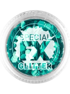 Make-Up FX, Green, Confetti Glitter, 2g, Loose< Clearance