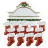 Mantle Family of 13 Personalized Ornament< New