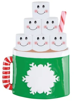 Marshmallow Mug Family/Friends of 6 Ornament For Personalization< Outlet