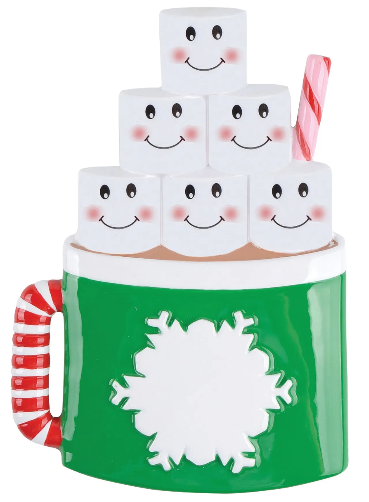 Marshmallow Mug Family/Friends of 6 Ornament For Personalization< Outlet