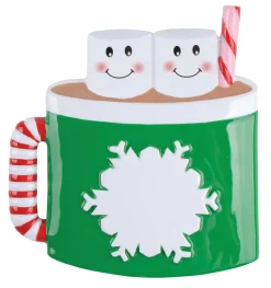 Marshmallow Mug Family/Friends of 2 Ornament For Personalization< Hot
