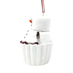 Marshmallow Snowman Cupcake Ornament< Clearance