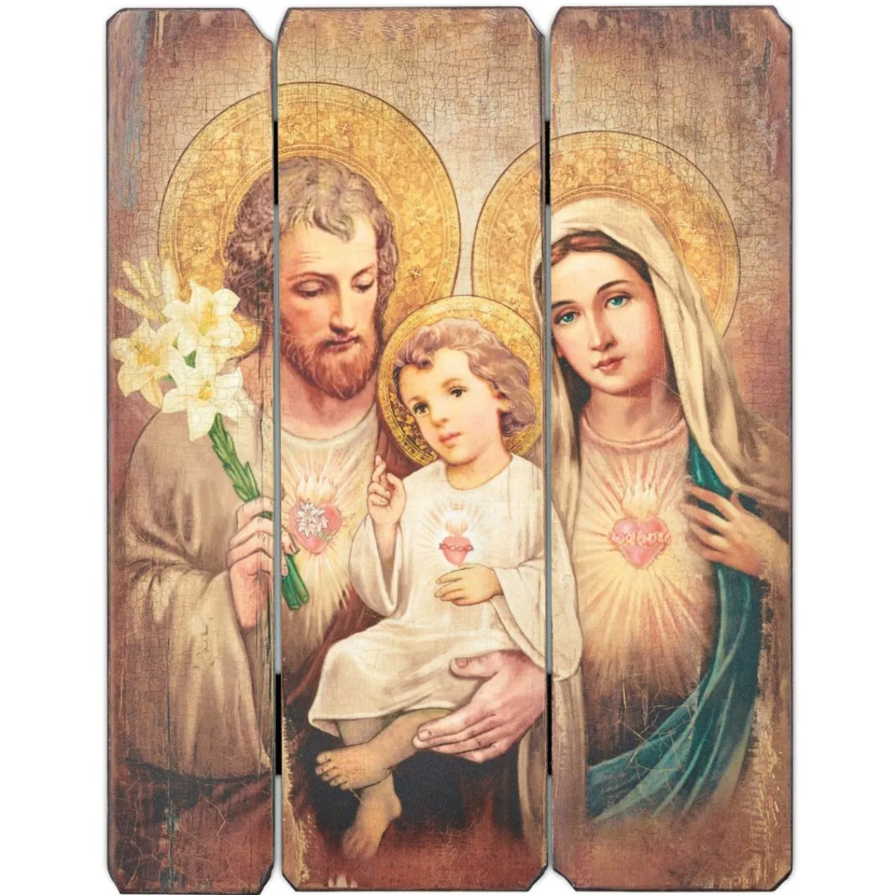 Mary Joseph and Baby Jesus Holy Family Religious Decorative Wall Decor< Fashion