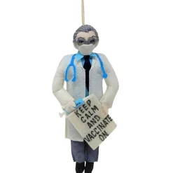 Masked Dr. Fauci Vaccinate Ornament - The Christmas Loft< Fashion
