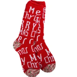 Merry Christmas Cozy Crew Socks< Hot