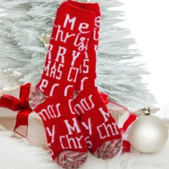 Merry Christmas Cozy Crew Socks< Hot