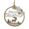 Merry Christmas Deer Scene Ornament<Kurt Adler Online
