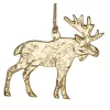 Metal Moose Ornament - Gold Tone< Outlet