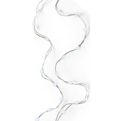100 Micro LED Cool White Lights Silver Wire<Lumineo Online
