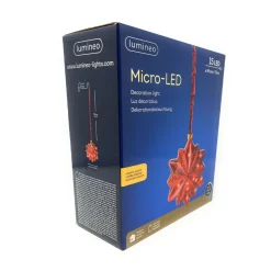 Micro LED Red Glass 12 Pointed Star - The Christmas Loft<Lumineo Hot