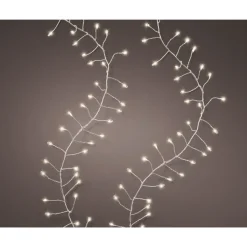480 Micro-LED Compact Twinkle Lights Warm White on Silver Wire, 19.7 ft<Lumineo Clearance