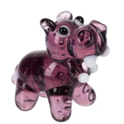 Miniature Purple Hippo Figurine< Clearance