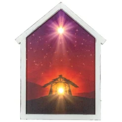 Morning Miracle In The Manger LED Canvas - The Christmas Loft< Fashion