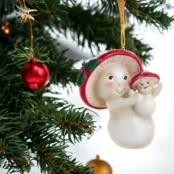 Mother & Baby Mushroom Ornament<Kurt Adler Online