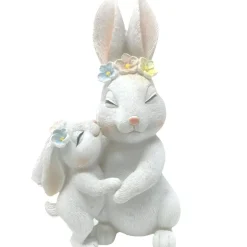 Mother and Baby Bunny Figurine | The Christmas Loft< Fashion