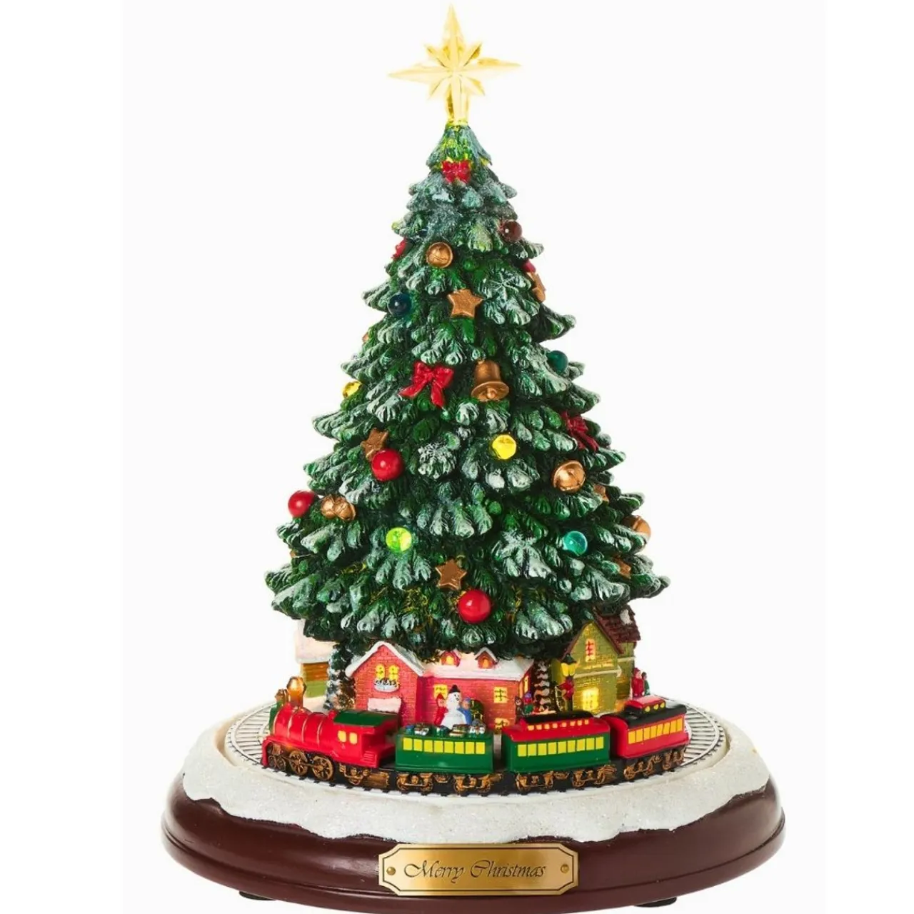 Musical Christmas Tree Animated Rotating Train< Online