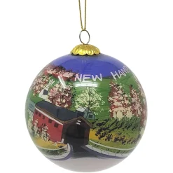 New Hampshire Covered Bridge Ornament - The Christmas Loft< Clearance