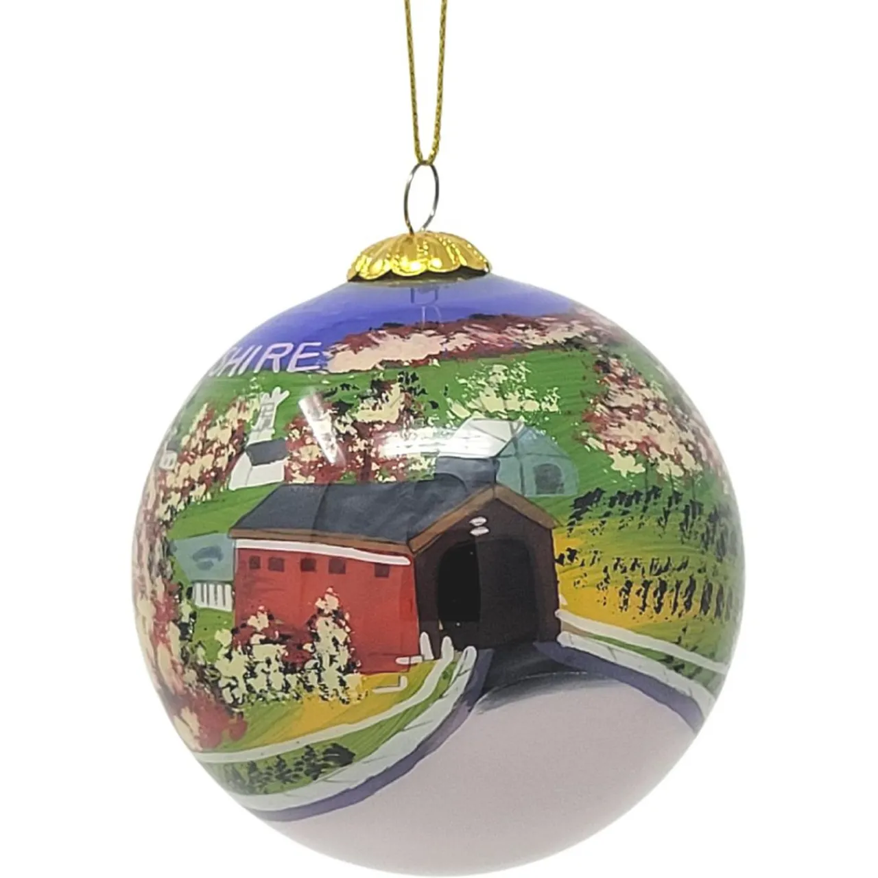 New Hampshire Covered Bridge Ornament - The Christmas Loft< Clearance