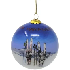New Hampshire Ski Poles Ornament - The Christmas Loft< New