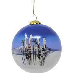 New Hampshire Ski Poles Ornament - The Christmas Loft< New