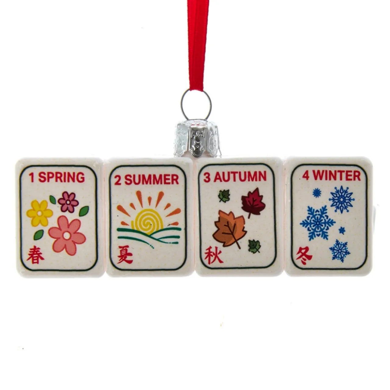 Noble Gems Mahjong Tiles Ornament, 3.5" - NB1814<Kurt Adler Clearance