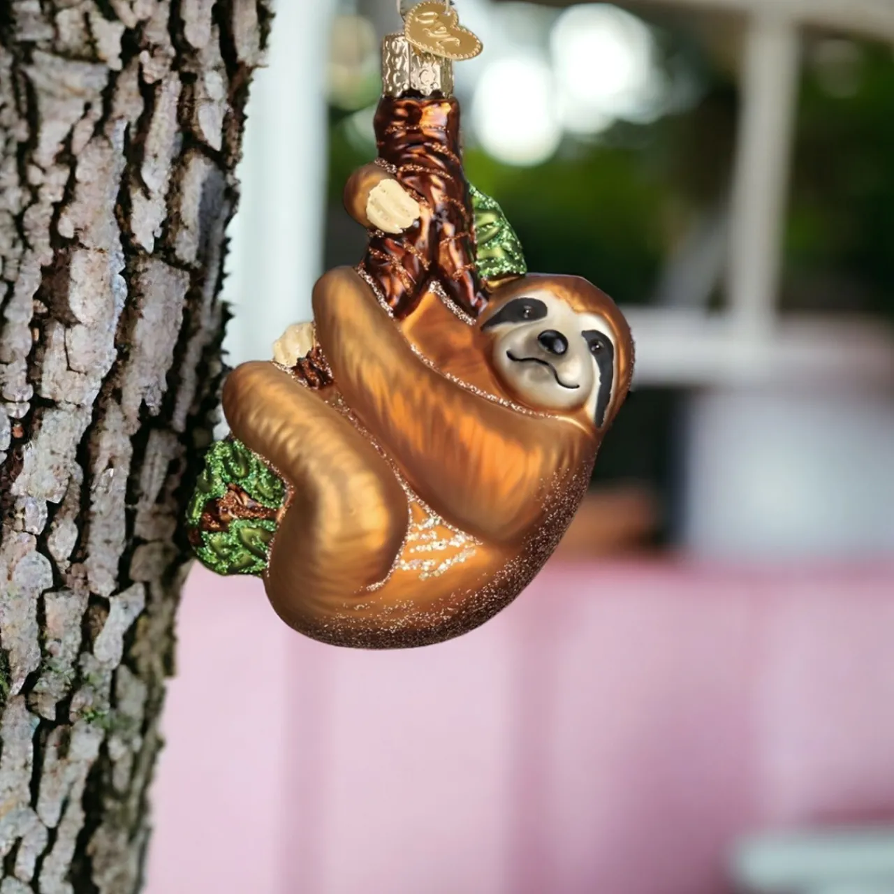 Old World Christmas- Sloth Ornament | The Christmas Loft<Old World Glass Discount