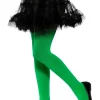 Opaque Tights, Green, Age 6-12< Hot