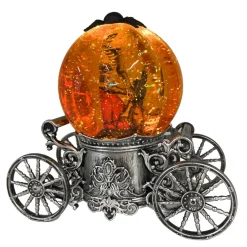 Orange B/O Lighted Halloween Spinning Water Globe w/ Rotating Figurine< Clearance