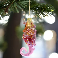 Orange/Pink Deep Sea Seahorse Ornament<Cody Foster & Co. Fashion