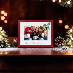 Our Family Christmas 4x6 Rustic Frame< Sale