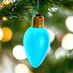 Oversized Blue C7 Bulb Glass Ornament, , F2298<Kurt Adler Sale