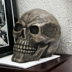 Oversized Skeleton Skull Figurine< Outlet