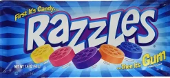 1.4 Oz. Original Razzles Candy/Gum Box< New
