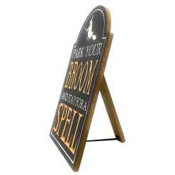 Park Your Broom Engraved Wooden Easel Sign< Best