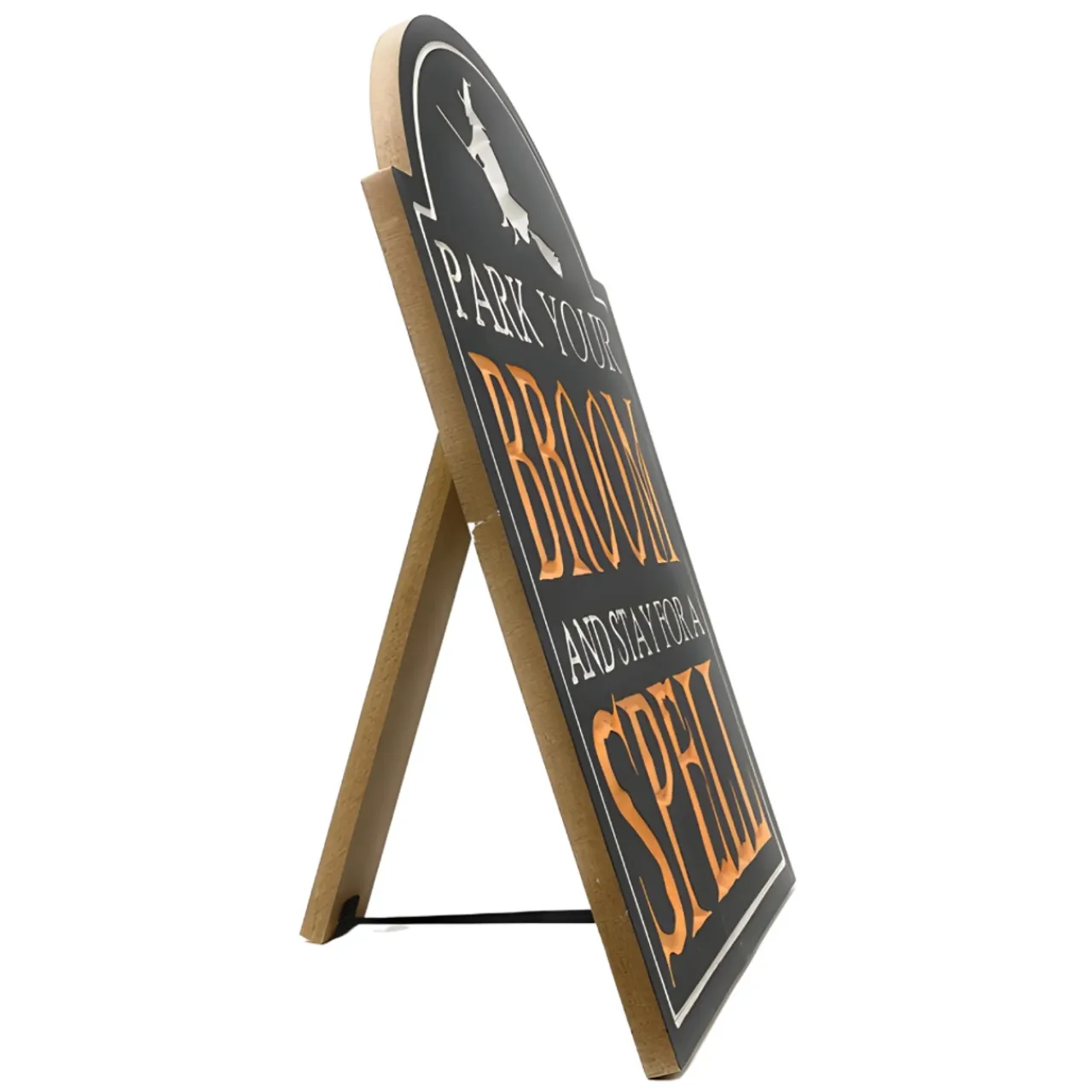 Park Your Broom Engraved Wooden Easel Sign< Best