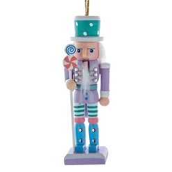 Pastel Purple Nutcracker Ornament<Kurt Adler Clearance