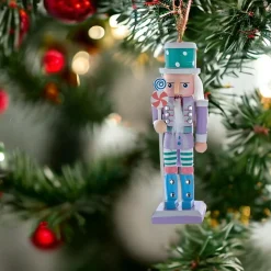 Pastel Purple Nutcracker Ornament<Kurt Adler Clearance