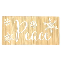 Peace Holiday Wood Block Sign< Fashion