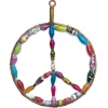 Peace Sign Ornament with Colorful Paper Beads< Fashion